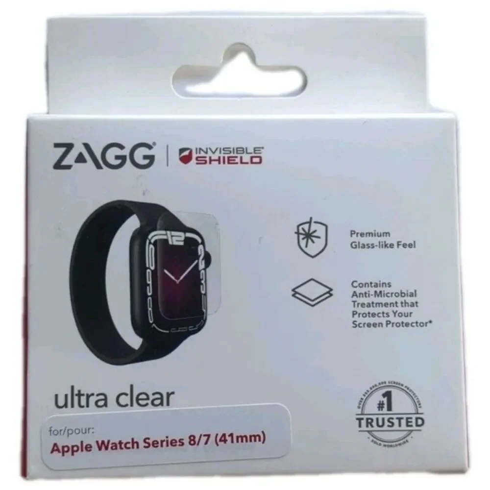 ZAGG Invisible Shield Ultra Clear Screen Protector Apple Watch 7/8/9 (41mm) NEW